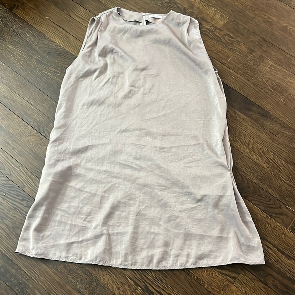 Noul taupe loose fitted slip dress